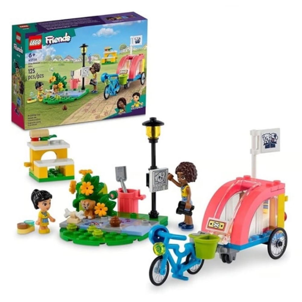 ⚡️NEW⚡️ LEGO Friends Dog Rescue Bike Building Set, Pretend Play Animal Toy
